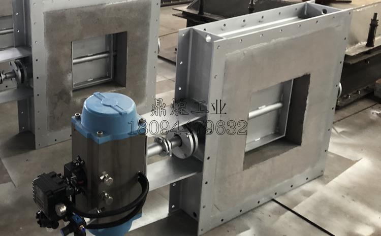 河南气动耐火泥高温挡板门